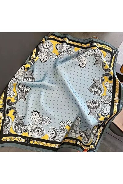 Dgt Luxury Elegant, Floral Patterned, Sun Protection, Windproof, Double Sided Printed , Scarf, Scarf 70X70