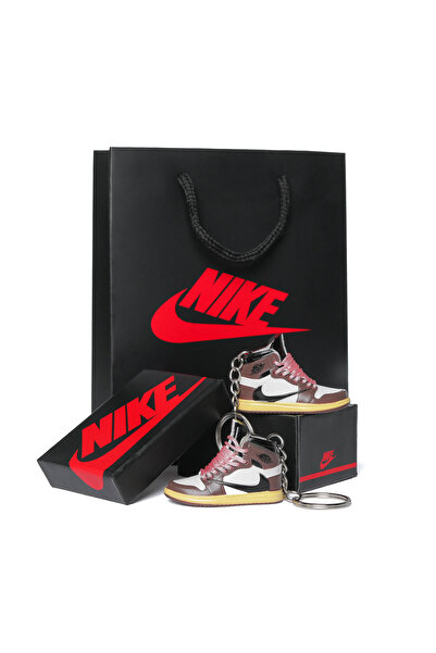 JORDAN 1 Retro High OG x Travis Keychain Set, Box and Bag