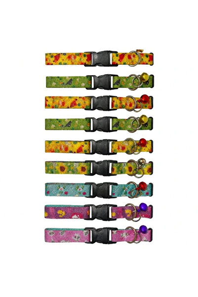 Twin Store Desenli Zilli Kedi Tasması