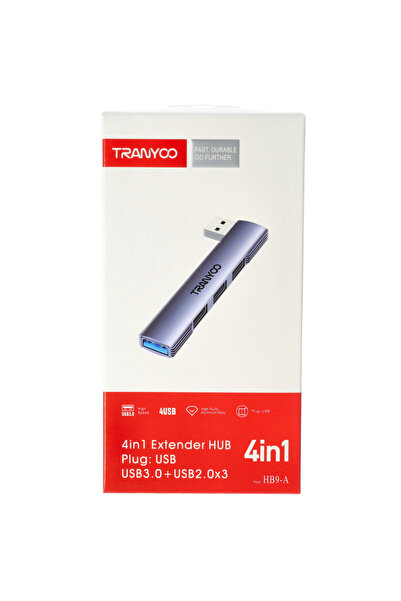 TRANYOO 4 in 1 USB expansion HUB HB9-A