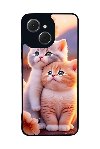 TECNO Spark 40C Compatible Printed , Matte Black, Soft Silicone, Protective, ...