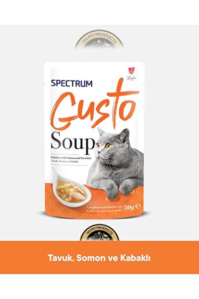 Spectrum Gusto Tavuk Somon ve Kabaklı Kedi Çorbası 50 gr