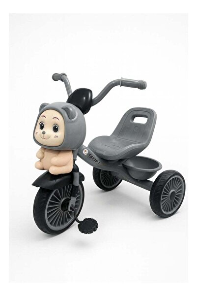 dehkah دراجة ثلاثية العجلات للأطفال مزودة بشخصية كرتونية لطيفة، ومقعد مريح وسلة.