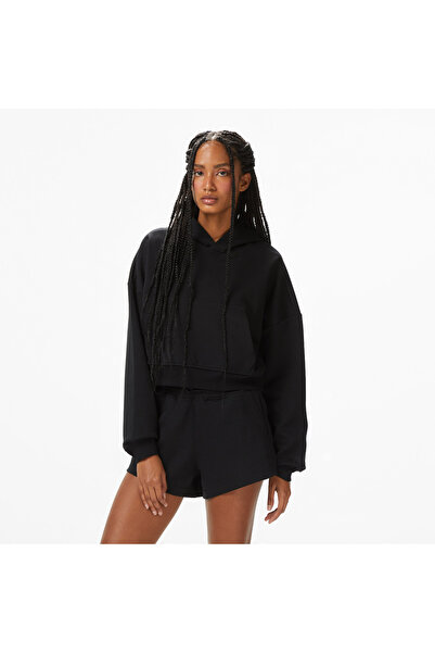 United 4 UNITED4 سويت شيرت أسود للسيدات