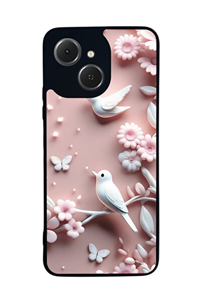 TECNO متوافق مع Spark 40C مطبوع، أسود غير لامع، سيليكون ناعم، واقي، غطاء ممتص...