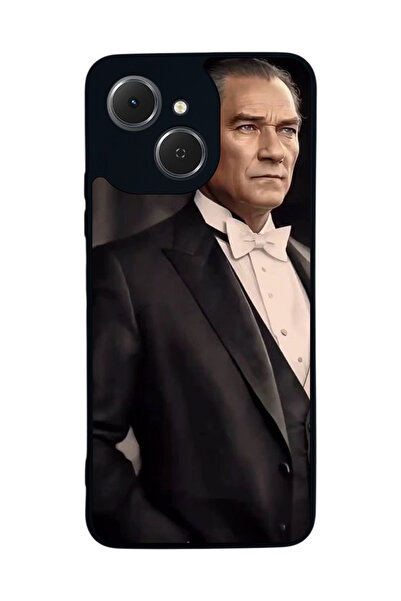 TECNO Spark 40C Compatible Printed , Matte Black, Soft Silicone, Protective, Shock Absorbing Cover, Case