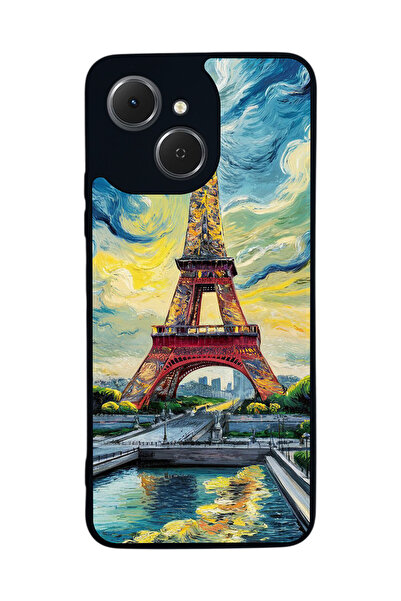 TECNO متوافق مع Spark 40C مطبوع، أسود غير لامع، سيليكون ناعم، واقي، غطاء ممتص...