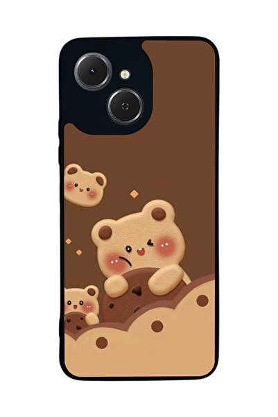 TECNO متوافق مع Spark 40C مطبوع، أسود غير لامع، سيليكون ناعم، واقي، غطاء ممتص للصدمات، حافظة