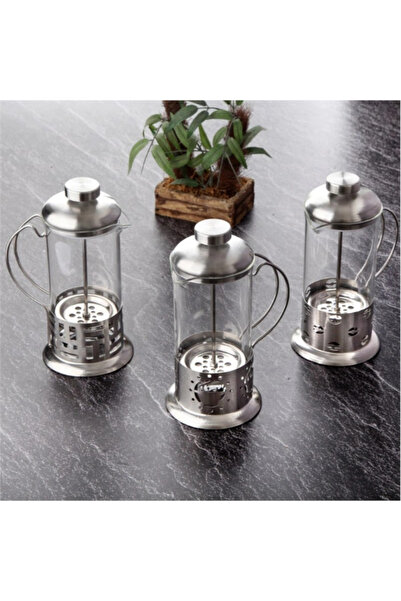 Marsilyan ايه جي ™   مكبس فرنسي زجاجي بمقبض فولاذي - 350 مل