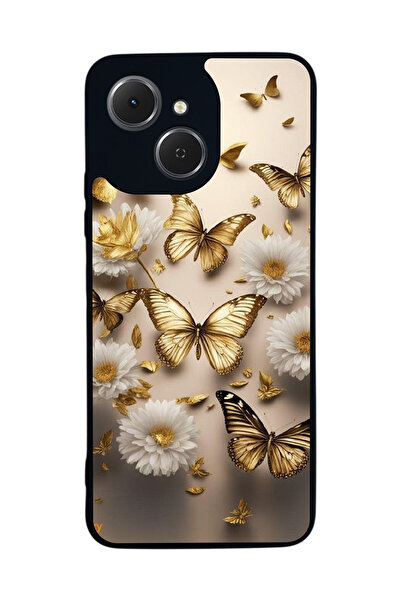 TECNO متوافق مع Spark 40C مطبوع، أسود غير لامع، سيليكون ناعم، واقي، غطاء ممتص للصدمات، حافظة