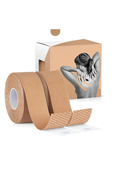 Marsilyan ايه جي ™   شريط كينيزيو لتخفيف الآلام 2.5 سم × 5 م بلون البشرة