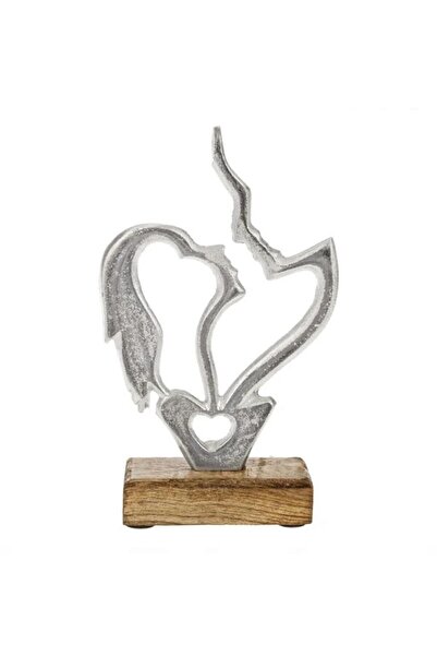 OEM Metal Table Decoration Kissing Couple Lovers 13x5x22cm