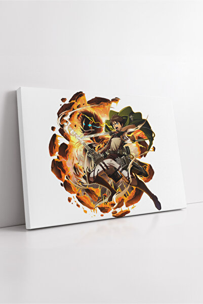 KOSS Dijital Atacul Titanului Eren Titan Puterea Flacără Pictură Canvas Anime...