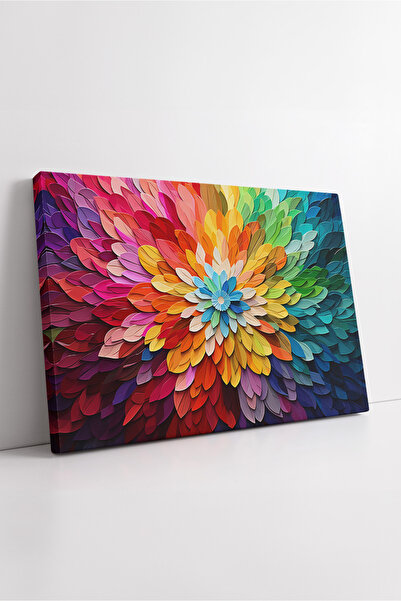 KOSS Dijital Πολύχρωμο αφηρημένο σχέδιο με φύλλα λουλουδιών Μοντέρνο σχέδιο τ...