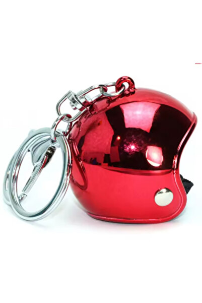 Waves And Pebbles Kask Red Keychain