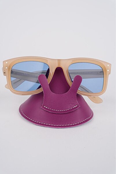 Prensesbenim Leather Glasses Stand /Glasses Holder Bedside Table /Decorative ...