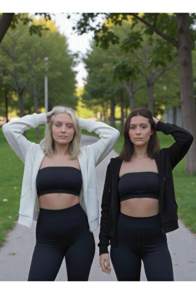 Karatopak Pachet de 2 hanorace unisex cu glugă și fermoar / cardigan