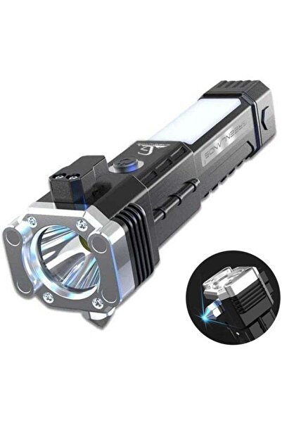 GREENLANDS GNLD 3 W Rechargeable Multi‑Utility LED Torch – Emergency Tool wit...