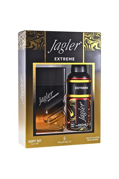 Jagler Set 2 x Gift for Men Extreme, Eau de Toilette 90 ml, Deodorant 150 ml