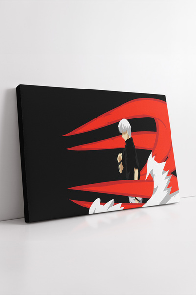 KOSS Dijital Tokyo Ghoul Kaneki Minimal Red Kagune Power Tematică Fundal negr...