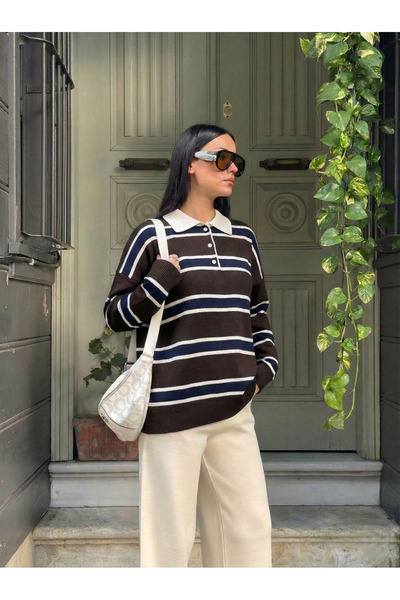 HAFT ملابس تريكو متعددة الألوان ذات ياقة بولو – مجموعة بوتيك