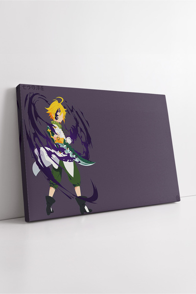 KOSS Dijital Pictură pe pânză Anime Meliodas în formă întunecată în stil mini...