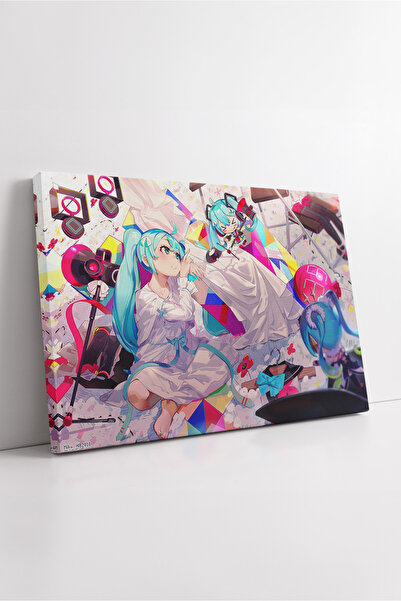 KOSS Dijital Hatsune Miku Anime, scenă artistică colorată, decorativă, design...