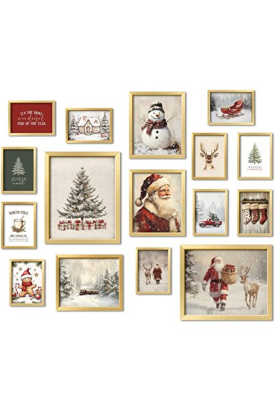 ALAYRA International مجموعة من 16 قطعة فنية جدارية - مطبوعات ملصقات مناظر طبي...