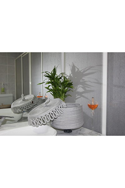 fa collection desing Multi-Purpose Organizer Covered Basket, Cobalt with Lid, Organizer with Lid