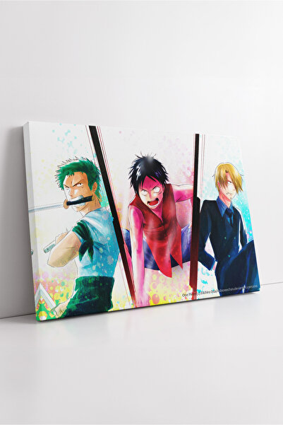 KOSS Dijital Διακοσμητικός πίνακας σε καμβά με πολύχρωμο ενεργικό τριπλό σχέδ...