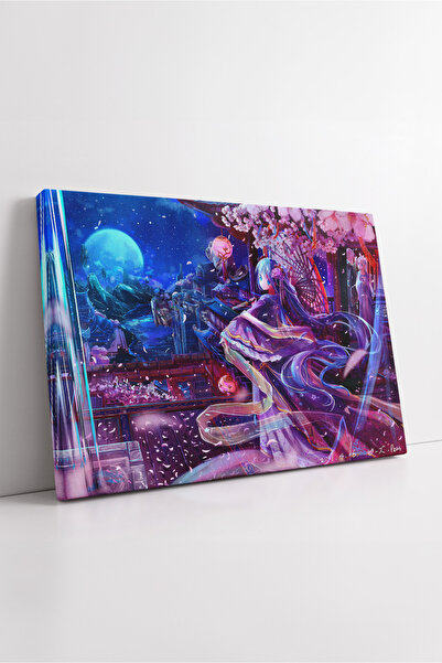 KOSS Dijital Hatsune Miku, peisaj de noapte, anime fantastic, lumini de oraș ...