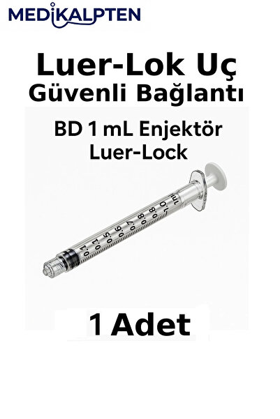 BD MICROLANCE Luer-Lok Steril Şırınga 1 ml Tek Kullanımlık Enjektör (1 Adet)