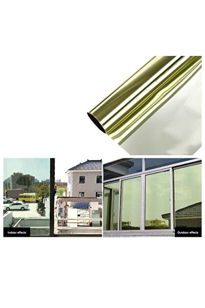 LUXER Luxer Self-Adhesive Window Film with UV Protection and Mirror Effect, D...