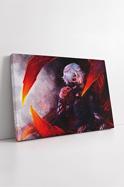 KOSS Dijital Tokyo Ghoul Kaneki Ken Red Energy Dark Force Anime Action Design Canvas Print Decor