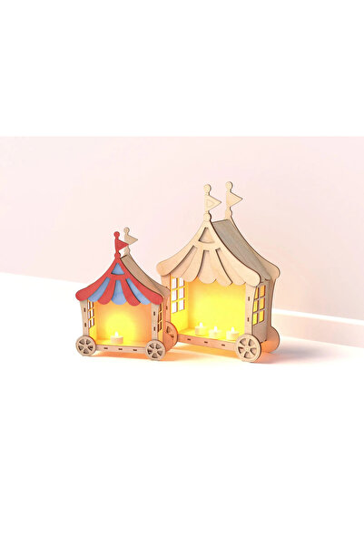 metadesign Boyanabilir Ahşap Sirk Çadırı Ham MDF