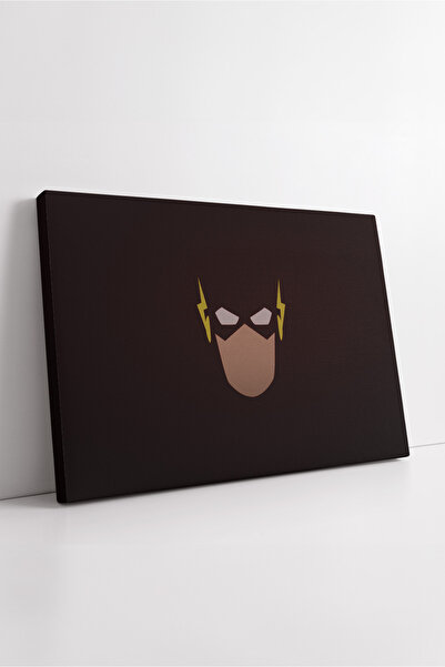 KOSS Dijital Siluetă minimalistă The Flash DC Comics Camera pentru copii și adolescenți Roșu închis Pictură decorativă modernă pe pânză