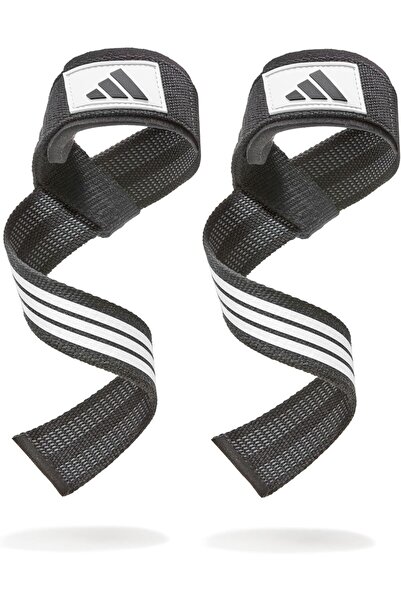adidas weightlifting straps - Black/White