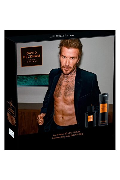 David Beckham Bold Instict Men's Gift Box, Eau de Parfum 50 ml, Deodorant 150 ml