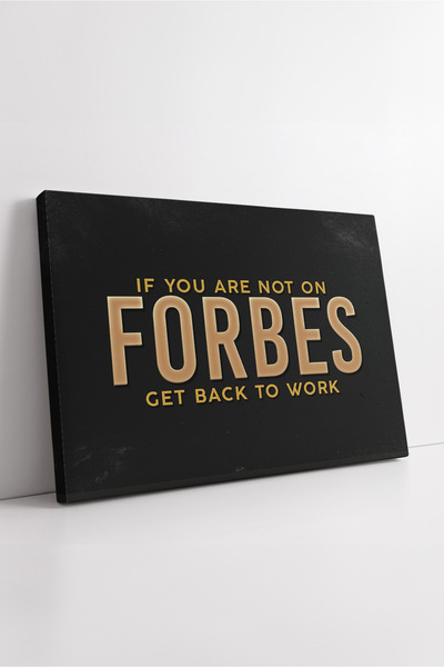 KOSS Dijital Tablou de pânză cu text motivațional Forbes, viața de afaceri, s...