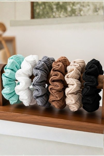 combattente exclusive products Muslin Buckle Set of 6 - Natural Natural-Oeko Tex Certified Fabric