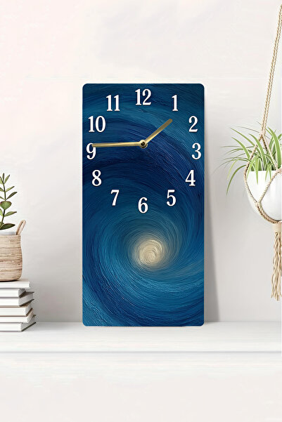 kutuTR 3D Looking 2D Uv Printing Mdf Table Clock – Modern Design – 20X40 Cm-Dts247