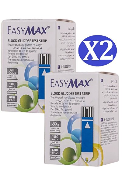 Easy Max EasyMax Blood Glucose Test Strips - 50 Pieces (2 Packs)