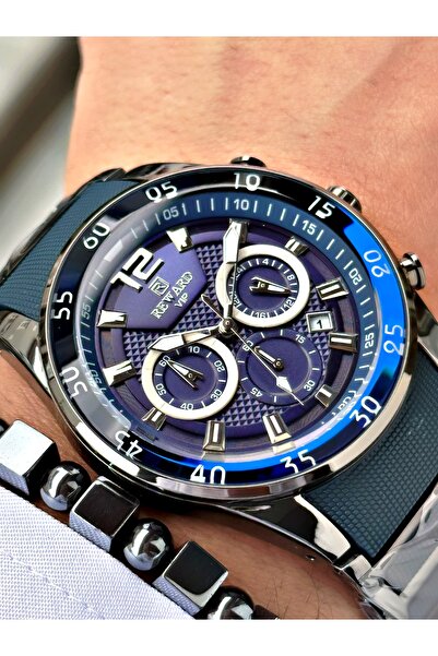 Reward Lacivert Renk Silikon Metal Model Fonksiyonlu Orjinal Erkek Kol Saati ...