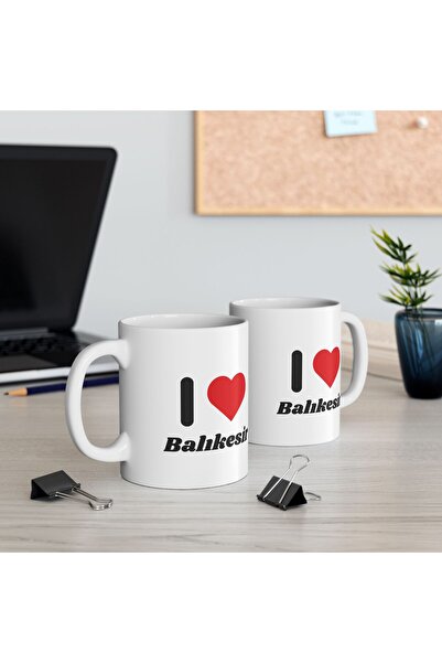 BASKIBAZAR Since 2020 Balikesi̇r Series -I Love You Balikesi̇r- Printed Mug - Product Is 1 (One) Piece