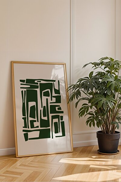 Base Concept Αφίσα με έθνικ σχέδια και μίνιμαλ διακοσμητικό σχέδιο (με κορνίζα)