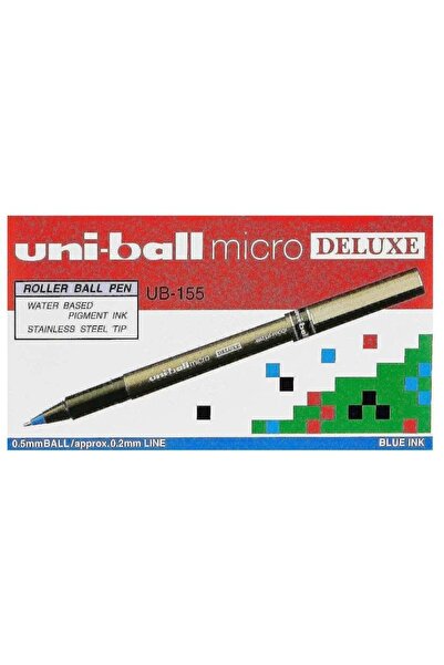 UNİ-BALL قلم حبر جاف مايكرو ديلوكس - أزرق