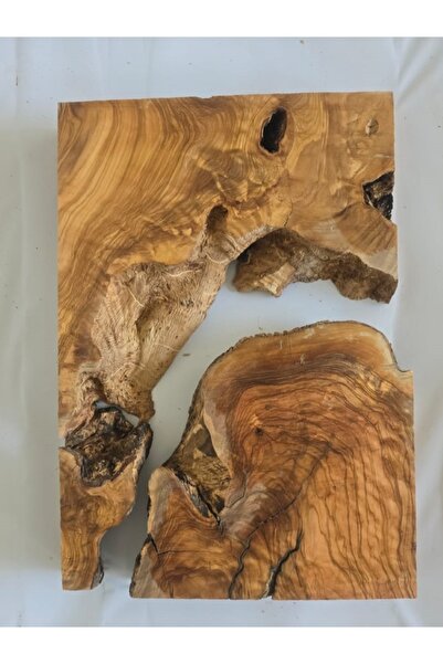 Saatistan Zeytin Ağacı Ham Tabla Seti, Epoksi Hobi Çalışmaları İçin 40x27 cm