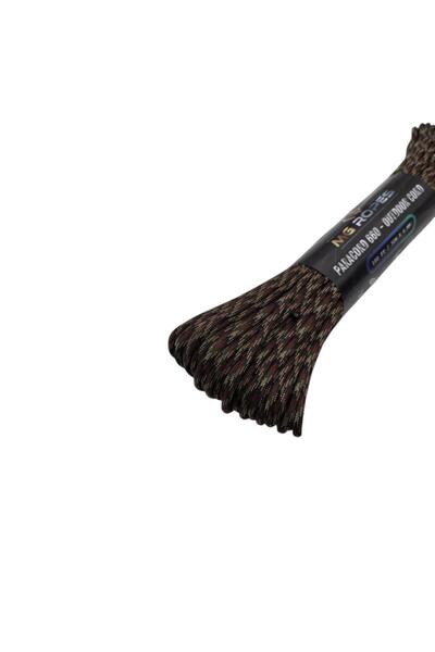 MG ROPES Bileklik ve Outdoor Polyester Paracord İp 4 mm 660 Lb 30 Metre Bordo Bej (10 İplikli)