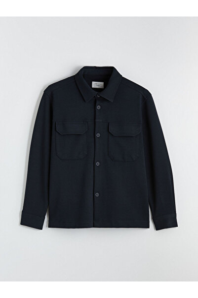 LC Waikiki Lcw Vision Navy Blue Comfortable Fit Men's Shirt