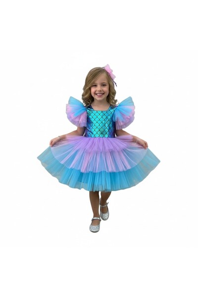 MİLAYS LİFE HOME COLLECTİON deniz kızı tütü etekli toka hediyeli doğumgünü ve...